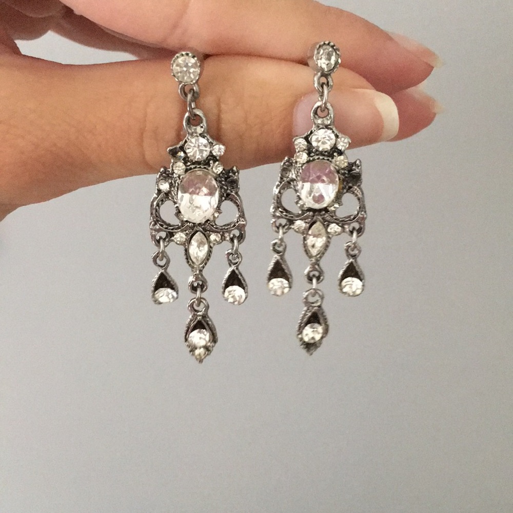 Silver earrings